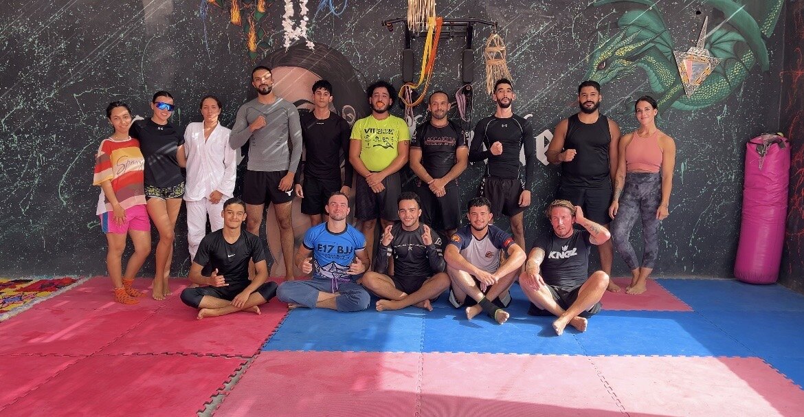 The Go Limitless martial arts community training together in Tamraght