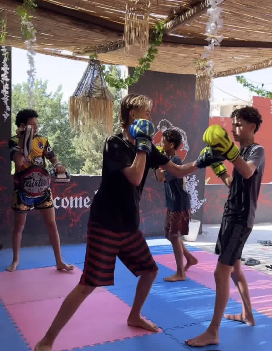Young athletes training through Limitless Next Gen